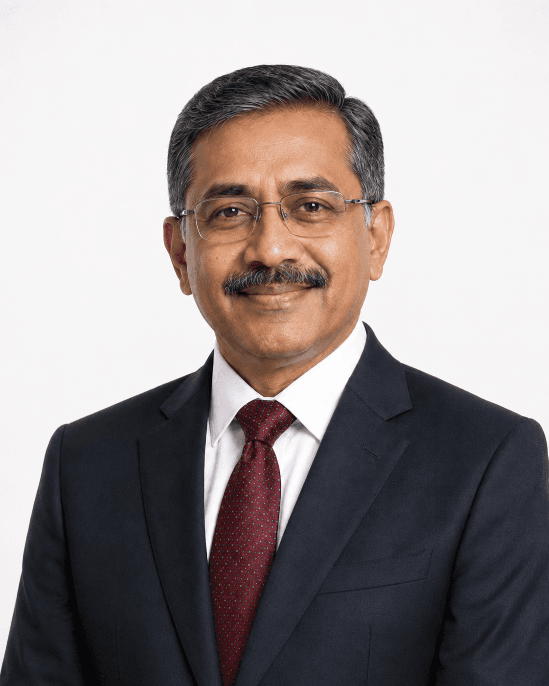 Portrait of Dr. V.J. Naidu, Chief Consultant